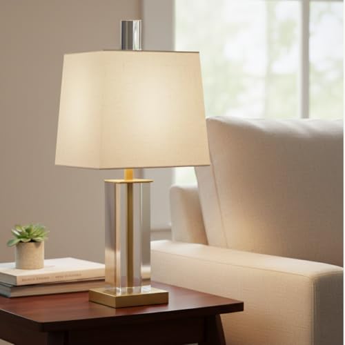 Image of Royal Designs, Inc. F-5036L-1 Clear Lucite Lamp Finial, 1 x 2 inch, Tall Cylinder