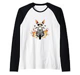 Photo Gallery divertente gatto sphynx in sella a una motocicletta design sphynx cat lover maglia con maniche raglan