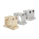 PXFOCOYD Spindle Motor Clamp Mount Bracket 80mm Cast Aluminium Bracket for CNC Spindle Motor 65mm / 80mm Spindle Bracket Holder Spindle Motor Clamping(Silver 80mm)