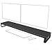 Produktbild Vaydeer Dual Monitor Stand mit 8 USB 3.0 Hub Ports, Aluminium Monitorständer Unterstützen Datenübertragung für 2 Monitore, Metall Monitor Ständer Unterstützung bis zu 32 Zoll für PC, Laptop - Schwarz