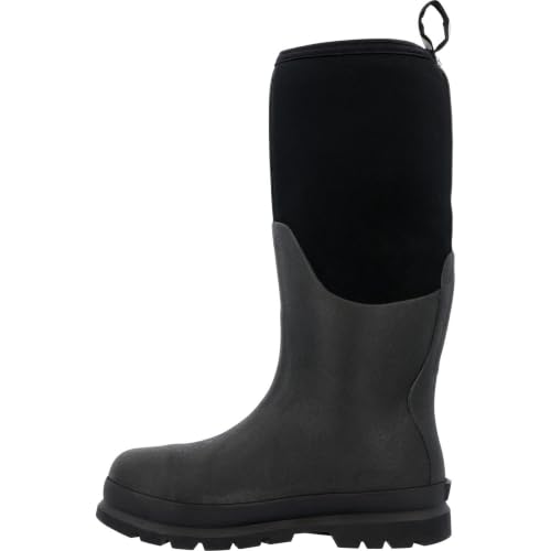 MUCK Chore Classic Men's Steel Toe Boot, Black, Size 13(M)