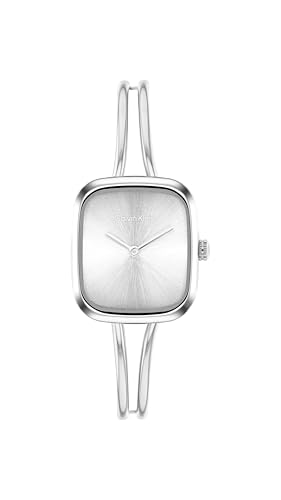 Catálogo de Reloj Calvin Klein para comprar hoy. 48 Calvin Klein Reloj para Mujer 25100131 CK Adore 20.8 mm - Caja Plateada Cuadrada - Brazalete Tipo Bangle de Acero Inoxidable - Esfera Plateada Satinada - 2 Manecillas