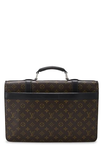 Pre-Loved Monogram Macassar Larry Briefcase, Brown4