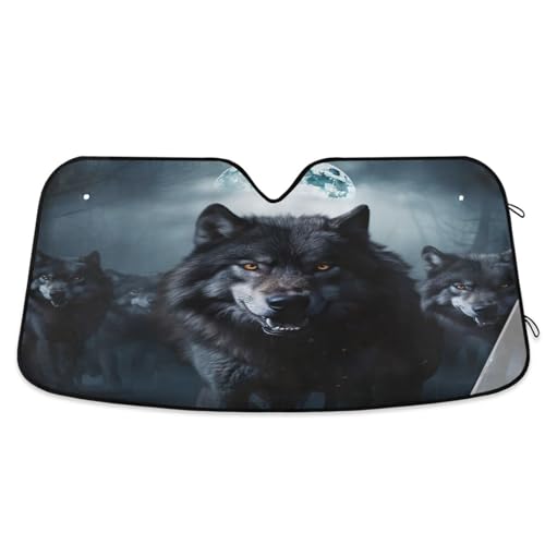 Pare-soleil voiture loup avec isolation thermique et visière pliable pour MPV