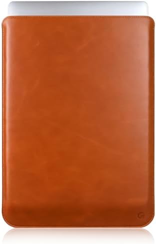 Casemade Real Leather Laptop Sleeve for MacBook Pro & Air Fits 13, 14, 15 & 16 Inch - Genuine Full Grain Leather with Soft Wool Lining (13 inch - MacBook Air M1/M2/M3/M4/M5, Pro 2016-2023, Neo 2026)