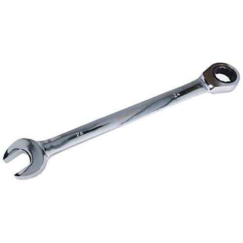 Image of AB Tools-Bluespot 24mm Ratchet Combination Spanner Metric Wrench 72 Teeth Ring Open Ended