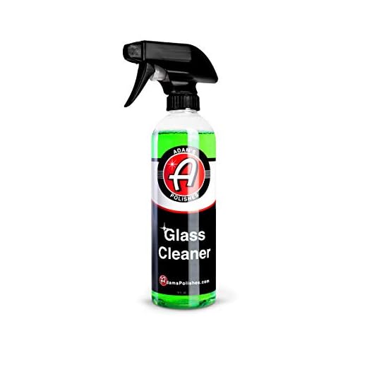 Adam's Polishes Glass Cleaner - Steak Free Car Wash Window Cleaner, All-Natural Streak Free Formula For Car Cleaning, Safe On Tinted & Non-Tinted Glass, Won't Strip Car Wax or Coating