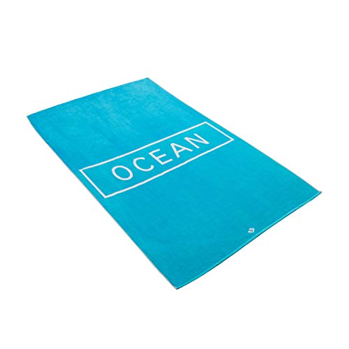 Preisvergleich Produktbild Vossen Strandtuch Ocean Turquoise, 100 x 180 cm