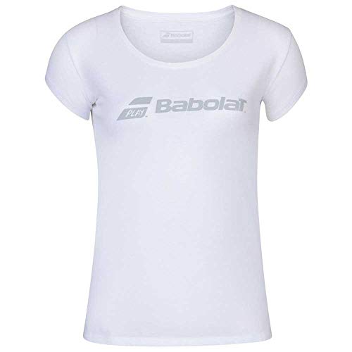 Image of Babolat Exercise tee Girl T-Shirt, Unisex Children, White/White, 6-8 Years