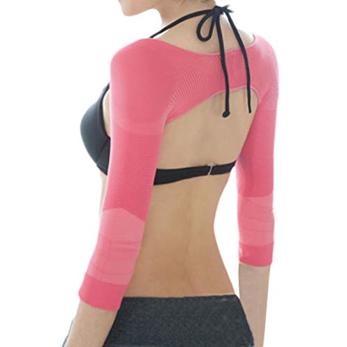Ausom Womens Slimming Compression Long Sleeve Arm Shaper Slimmer Trimmer Back Shoulder Wrap Shaperwear