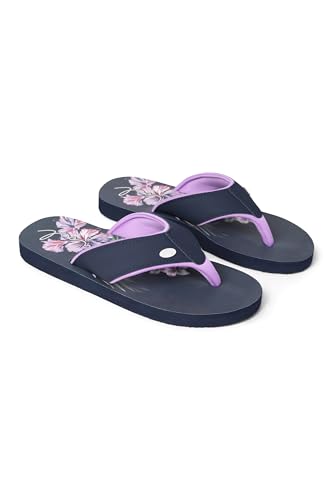 Animal Swish Womens AOP Slip-On Flip Flops Light Purple 6