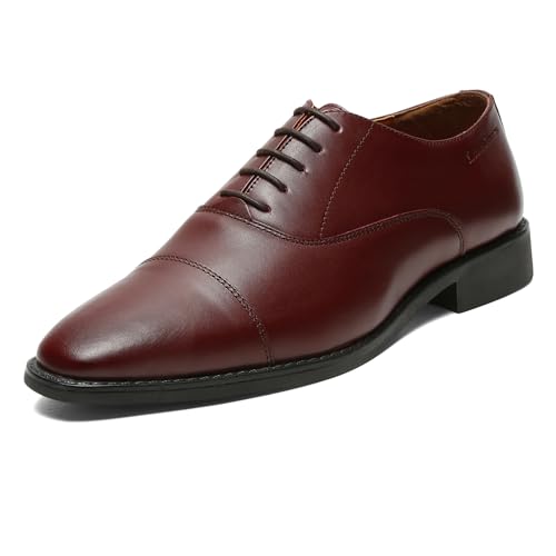 Image of LOUIS STITCH Men's Derby Shoes | Handmade Italian Leather Formal Shoes | Classic Lace-Up Derby Shoes for Men | Premium, Office & Wedding Shoes | Sizes 6-12