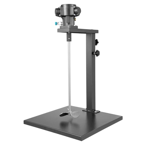 20L/5 Gallon Pneumatic Paint Mixer Machine, 1/4HP 2600 RPM Ink Coating Mixing Tool Coating Mixer Paint Mix Blender for Pneumatic Paint Mix Device for Paint Factory Height Adjustable