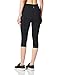 Skechers Women's Go Walk High Waisted Capri Legging, Bold Black, X-Large