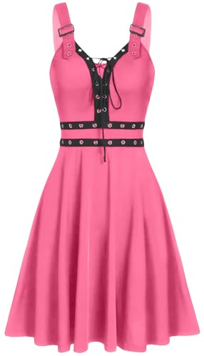 Robe gothique sans manches a col en V Renaissance et longue jupe fluide