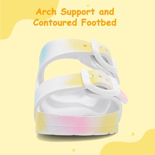 Image of Toddler Girls Boys Sandals Adjustable Buckle EVA Slipper Sandals With Hook Loop Back Strap