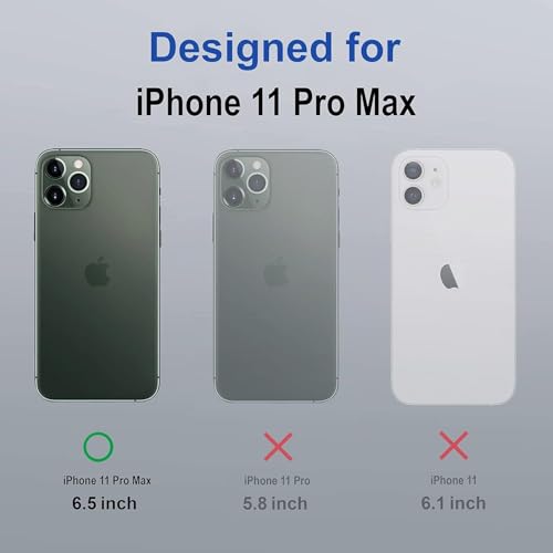 Image of Converter Case for iPhone 11 Pro Max | Premium Protective Mag-Safe Cover | iPhone 17 Pro / iPhone17 Pro Max Series Style Design | in-Built Camera Guard | Wireless Charging Compatible (Blue)