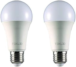 TEKLED® A60 LED Bulbs | E27 Edison Screw | Energy Saving 12W Light Bulb 100W Incandescent Bulb Equivalent | 4000K Dimmable 1020LM | 2-Pack | Cool White