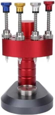 High Precision Watch Hand Press Tool - 4 Pin Removable Steel Head, Stable & Durable, Essential for Watch Repair, Ideal for Watchmakers & Professionals