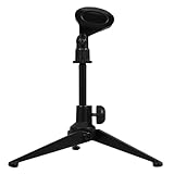 Pied de micro pour podcast : le support de micro est fabriqué en alliage de zinc, ce qui le rend durable. pied de micro de table