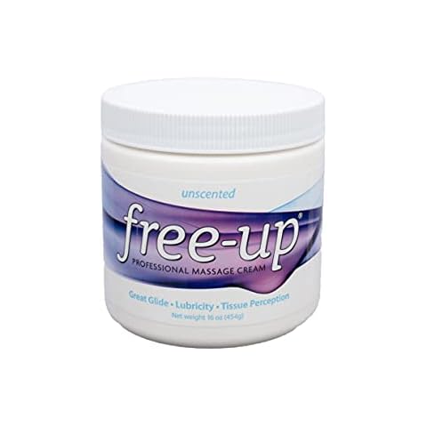 Free-Up-Professional Massage Cream, Fragrance-Free, Great Glide, Lubricity, Tissue Perception, Perfect for Physical Therapy, Massage Versatile, Non-Greasy, 16 Oz Jar Cover