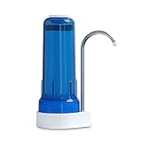 Ecosoft Countertop Drinking Water Filter System for Faucet Mount w/Extra Free Filtration Cartridge, Blue