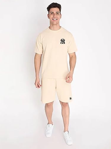 Image of Zombom Men's Co Ord Set || Cotton Lycra Printed Night Dress for Men || Sleepwear Pajama Set for Men || Casual Home Wear Set || Shorts Pajamas Set || Night Suit for Adults