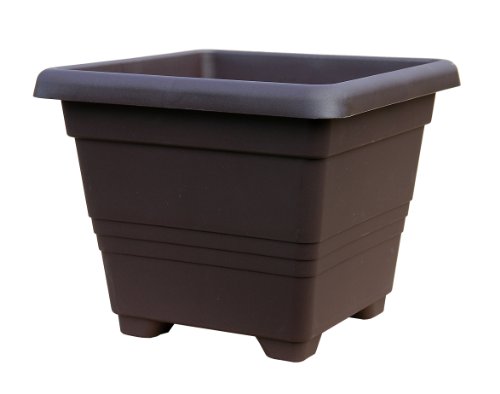 Plastia – Pot de Fleur Begonia 40 x 40 cm, Chocolat