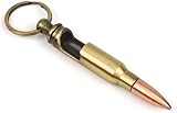 proiettile calibro 22 Design autentico: realizzato per replicare un proiettile Winchester .308, caratterizzato da una finitura in ottone invecchiato e misura 8 cm di lunghezza per una vera estetica militare