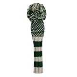 Sunfish Green and White Chevron Knit Wool Fairway Headcover
