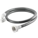 Mangueira de Entrada Máquina de Lavar 1 Metro com Filtro Universal - Original – Compatível Brastemp Electrolux Consul Tanquinho Lava Louças – Mangueira Lavadora Reforçada Conexão 3/4