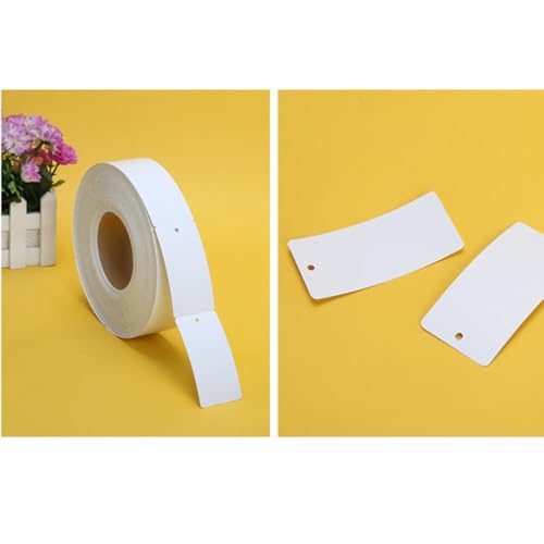 Etiquetas para ropa en blanco y cartulinas colgantes de 50x110mm para precios y marcado de prendas 4