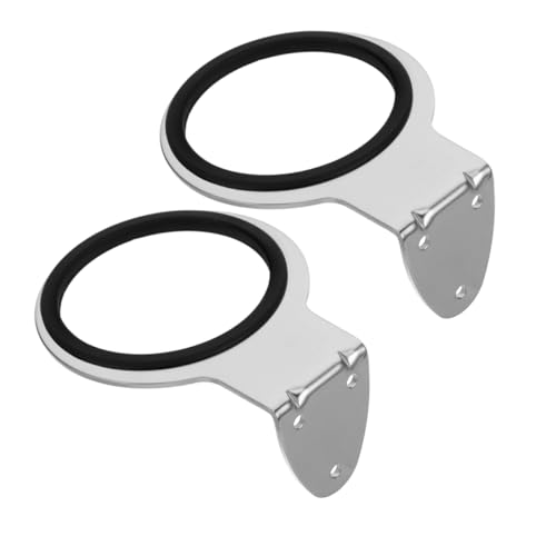 LIFKOME Hair Dryer Wall Mount Holder Stainless Steel 2pcs Salon Bathroom Space Saving Design Easy Installation