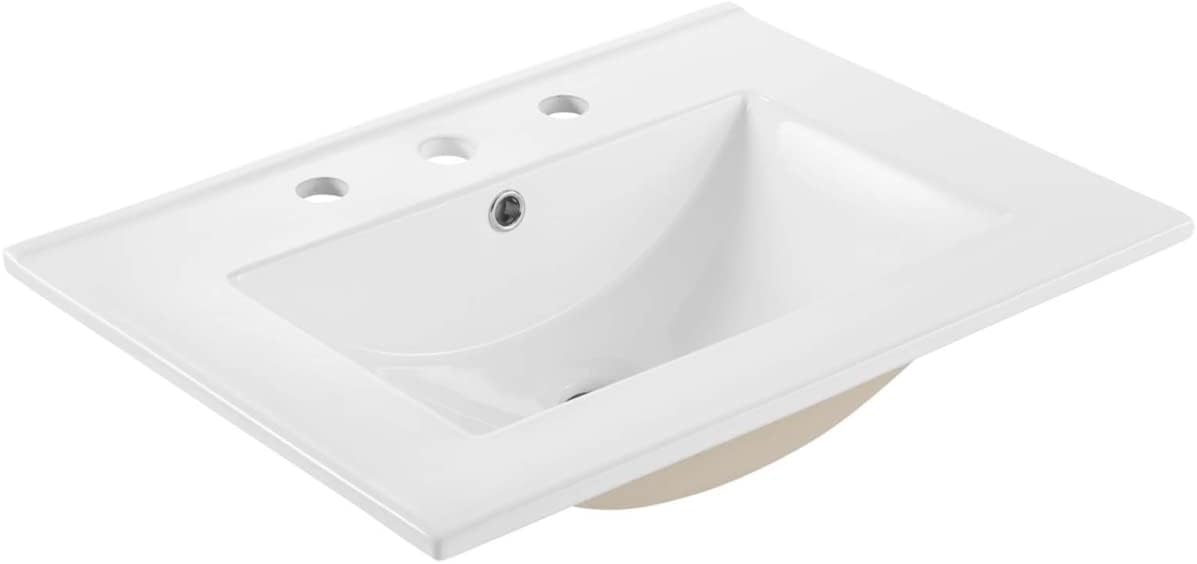 EEI-3766-WHI Cayman 24" Bathroom Sink, White