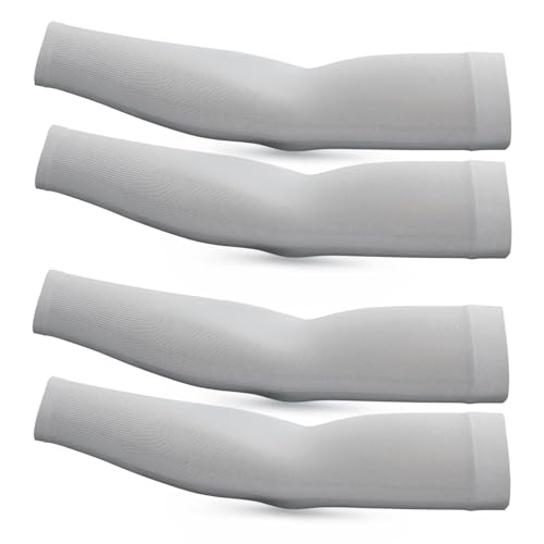 [GNEGNI] UVカット UPF50+冷感アームカバー アームスリーブ 腕カバー 夏用 吸汗速乾/滑り止め設計 メンズ・レディース兼用 (スポーツ/作業用 グラデーションカラー) 4枚セット