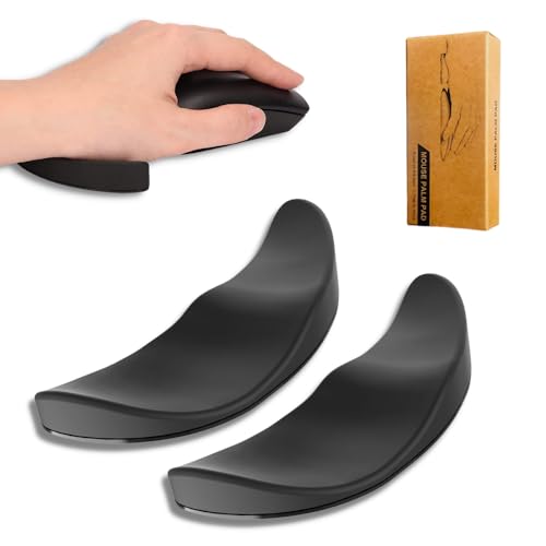 Image of Crysendo Ergonomic Left Hand Wrist Pad for Mouse & Keyboards | Smooth Movement Palm Support for Home /Office /Gaming | RSI & Carpal Tunnel Syndrome Wrist Pain Relieving Mouse Hand Rest (Black)