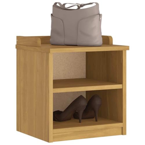 Banc de couloir peu encombrant meuble de rangement en pin massif