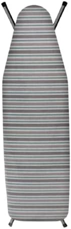 Printed Ironing Board Cover and Pad Set 15" x 54" Stripe Print Stain & Scorch Resistant Non Slip Fit Easy to Install