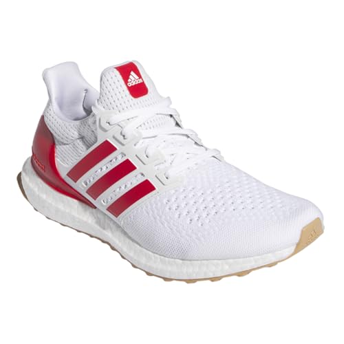 adidas Men's Ultraboost 1.0, White/Better Scarlet/Gum, 7.53