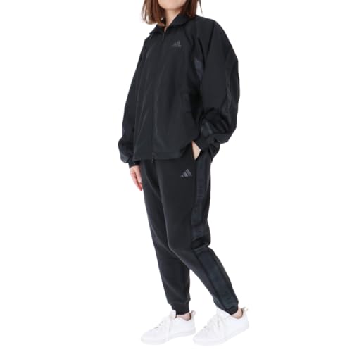 adidas ウインドブレーカー レディース 上下セット アディダス ワーディング BZ336