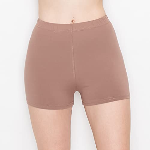 Image of ALWAYS Faux Leather Shorts - High Waist Active Stretch Yoga Short Pants for Women