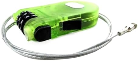 3-Digit Combination Lock for Luggage, Suitcase & Travel Bag - Password Protected Padlock, 1 Piece (Green) for Enhanced Security During Travel