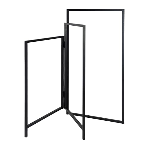 Relaxdays Handtuchhalter, 3 Stangen, klappbar, Handtücher & Kleidung, HxB: 80 x 44 cm, Handtuchständer, Eisen, schwarz