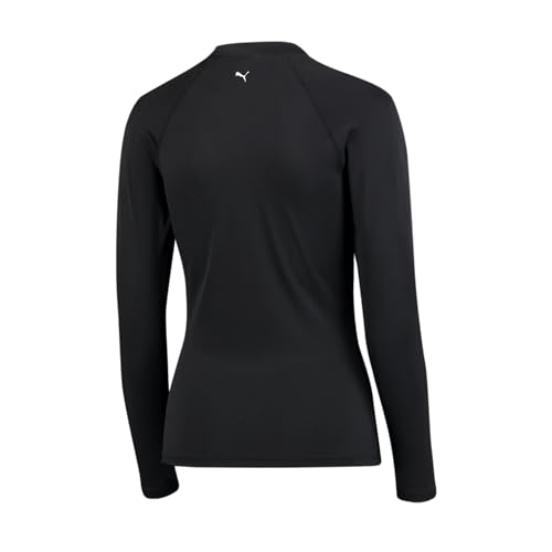 PUMA Damen Puma Dames rashguard met lange mouwen Rash Guard Shirt, Schwarz, L EU