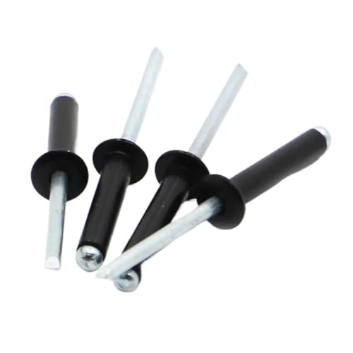 Black Aluminium Dome Round Head Pop Open Hollow Pull Blind Rivet Decoration Nail Rebite M2.4-M5(M3.2 20pcs,8mm)