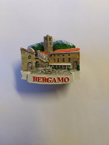 CALAMITA MAGNETE SOUVENIR FRIGO 3D BERGAMO 010 LOMBARDIA