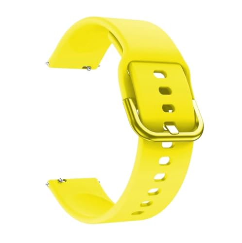 [MEVMEVGNLN] �V���R���� 20mm �E�H�b�`�X�g���b�v�o���h Fit For Huawei For Honor Magic Watch 2 42MM �X�g���b�v �X�|�[�c 22mm �X�}�[�g���X�g�o���h(Yellow,For Honor Mag