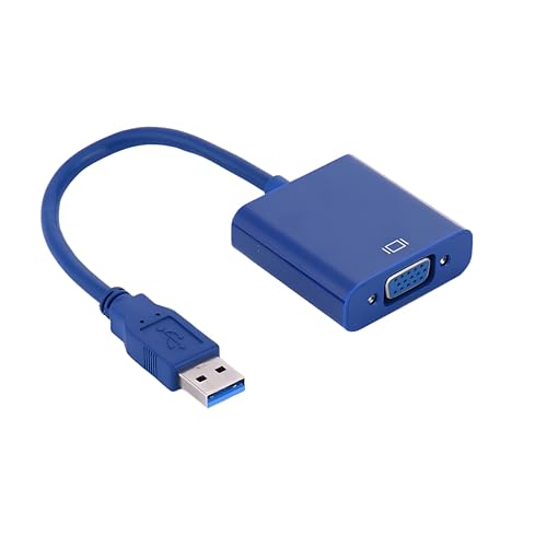 Image of USB 3.0 to VGA Interface Adapter ; USB3.0 to 15 Pin VGA Female Converter Adaptor