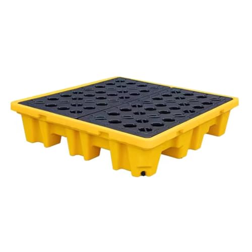 Spill Control Modular Platform Spill Containment Pallet for Industrial Parks Warehouses Factory, 17 Styles(130 * 130 * 30cm)