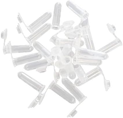 100pcs 2ml Plastic Vial Tube, Plastic Small Vials with Caps for Sample Storage, Tubes for Container Liquid